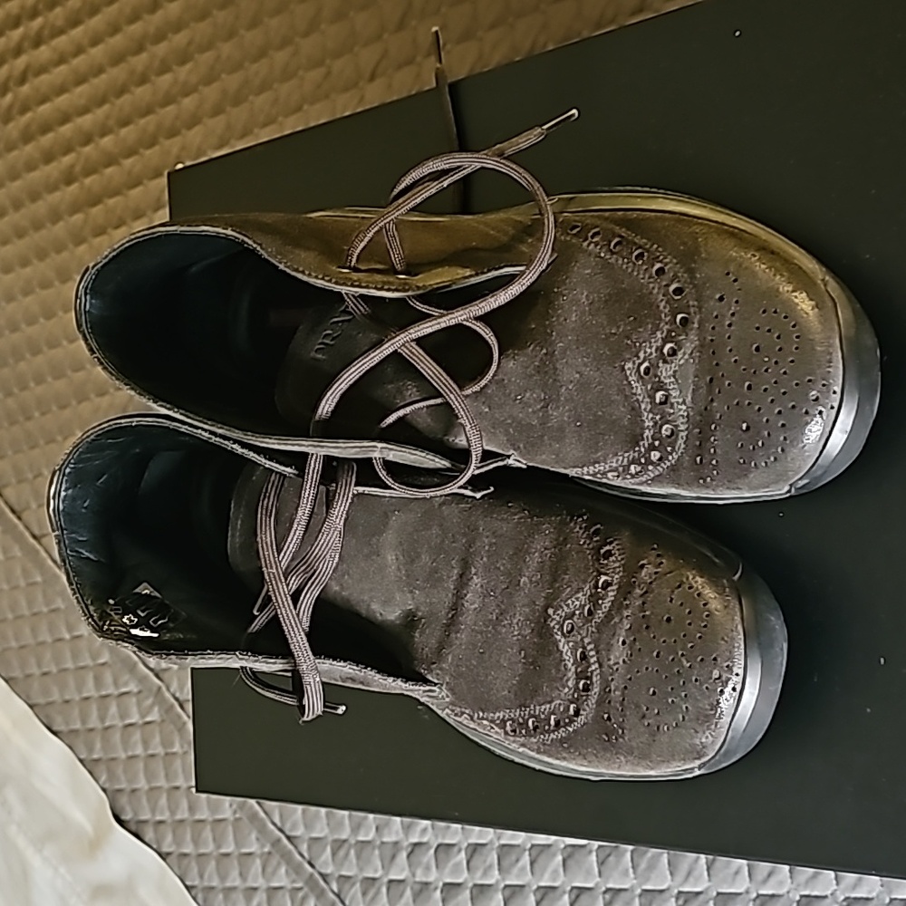Men's Vintage Wingtip Prada desert boots.
